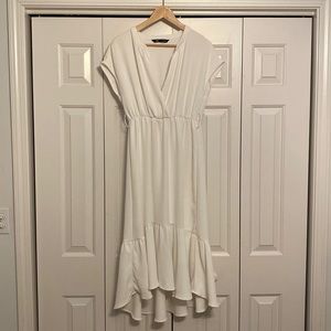 Zara White Midi Dress